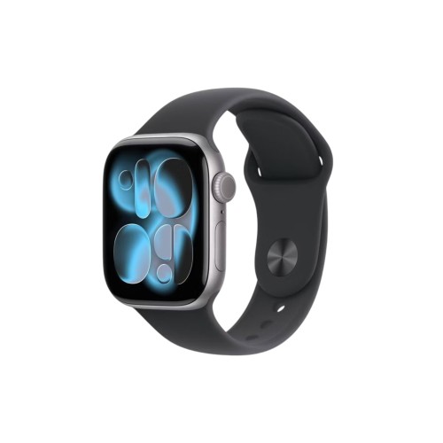 Apple Watch Series 11 GPS 42mm Space Gray Aluminum Case with Black Sport Band